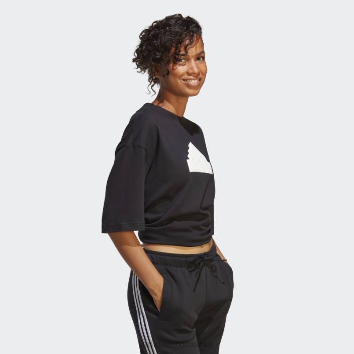 Adidas icoane viitoare insignă de sport boyfriend tricou negru femei negru 2JBN2660