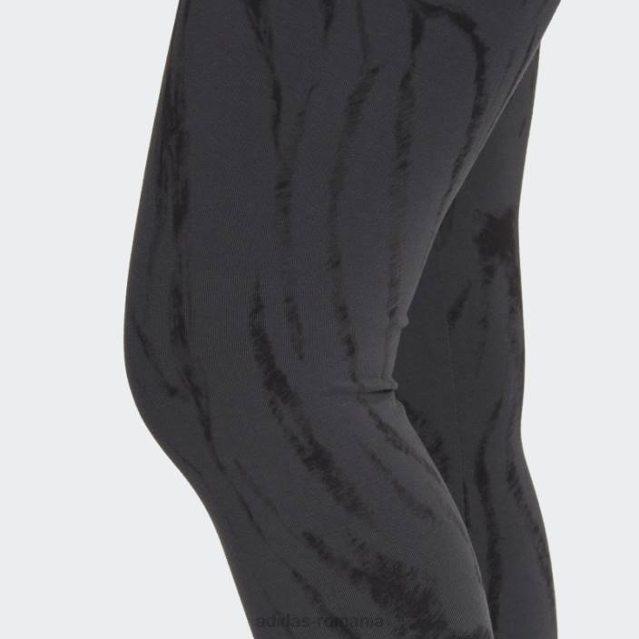 Adidas icoane viitoare jambiere cu imprimeu animal carbon femei carbon 2JBN17527