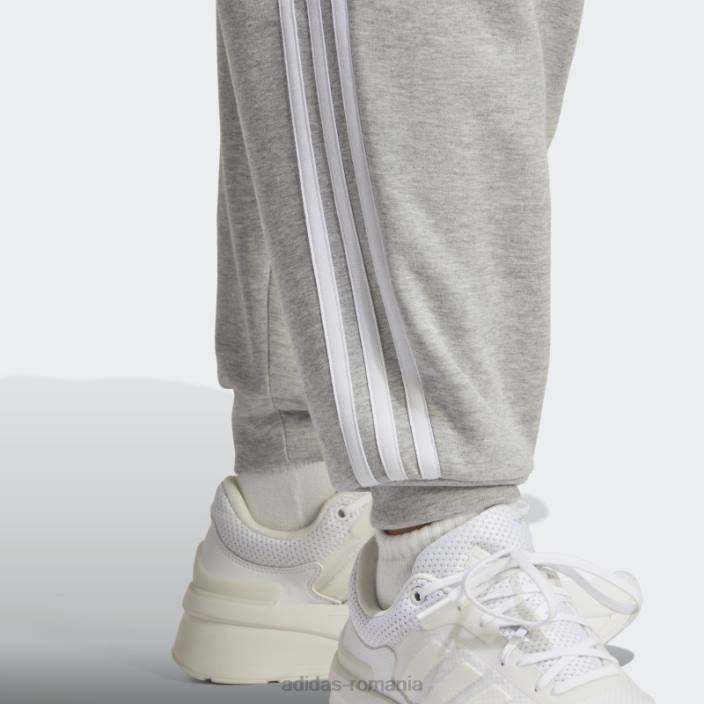 Adidas icoane viitoare pantaloni obișnuiți cu 3 dungi (plus mărime) gri mediu elegant femei gri mediu 2JBN9098