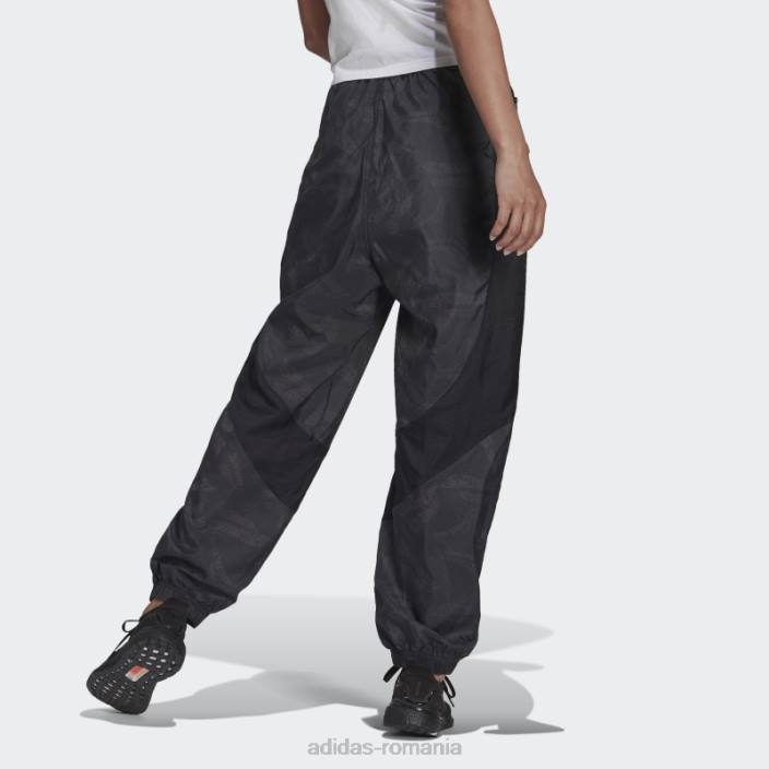 Adidas imbracaminte sport neagra tesuta pantaloni usori fierbinti femei negru 2JBN3250