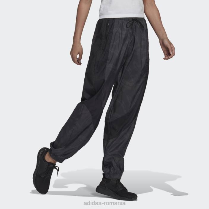 Adidas imbracaminte sport neagra tesuta pantaloni usori fierbinti femei negru 2JBN3250