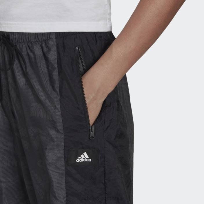 Adidas imbracaminte sport neagra tesuta pantaloni usori fierbinti femei negru 2JBN3250