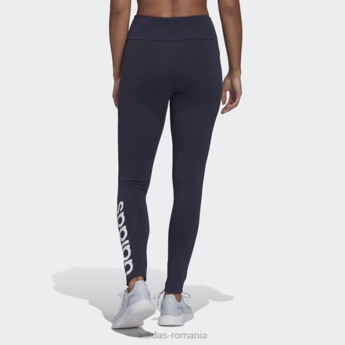 Adidas ink essentials jambiere cu logo cu talie înaltă femei cerneală/alb 2JBN10204
