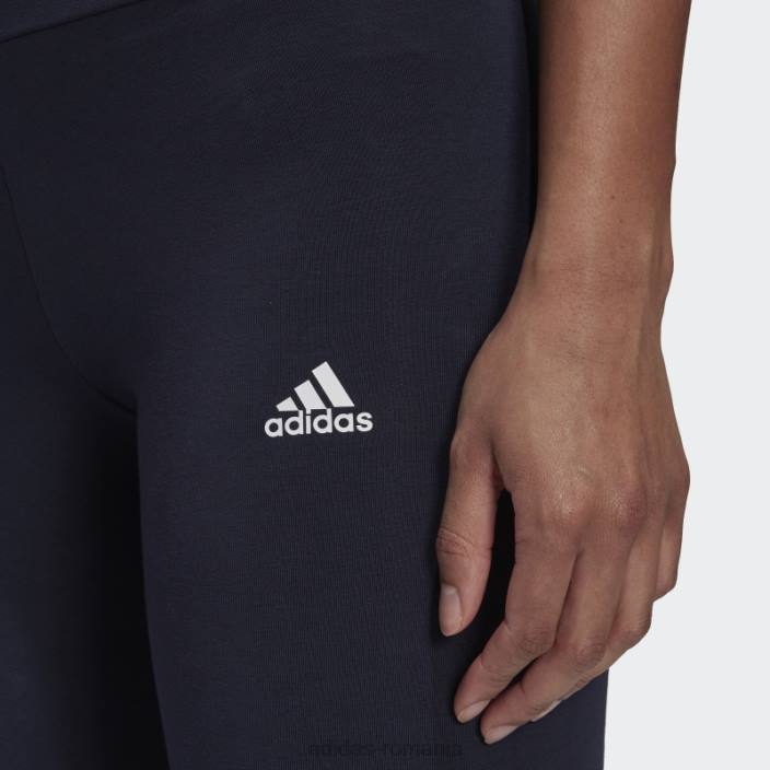 Adidas ink essentials jambiere cu logo cu talie înaltă femei cerneală/alb 2JBN10204
