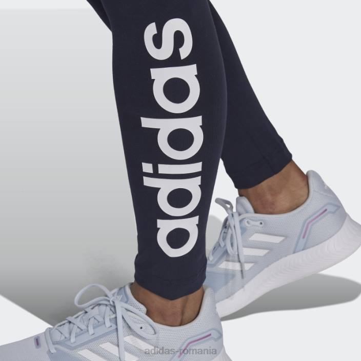 Adidas ink essentials jambiere cu logo cu talie înaltă femei cerneală/alb 2JBN10204