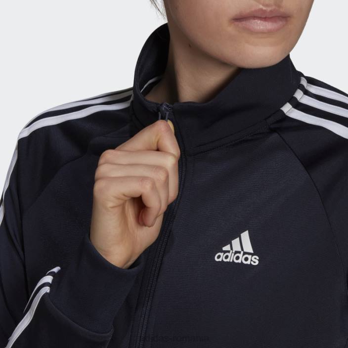 Adidas ink primegreen essentials warm-up jachetă de sport subțire cu 3 dungi femei cerneală 2JBN10325