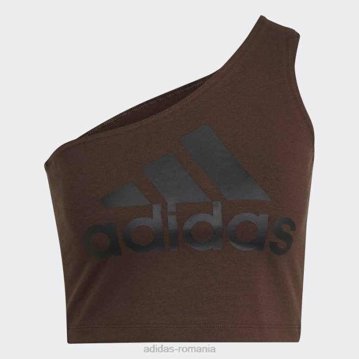 Adidas insignă cu icoane elegante viitoare de maiou sport maro femei maro 2JBN2785