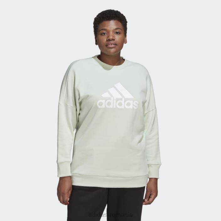 Adidas insignă icoane viitoare de hanorac sport (plus mărime) verde femei verde 2JBN10556