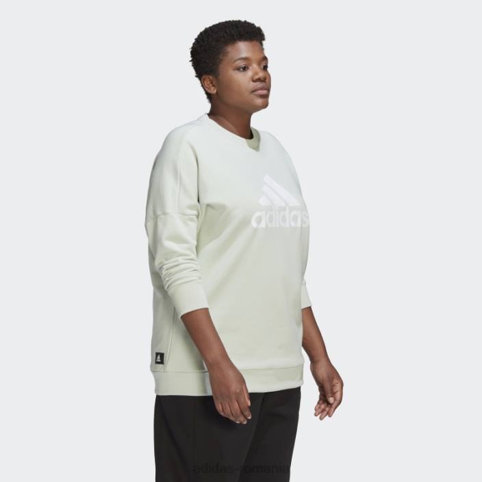 Adidas insignă icoane viitoare de hanorac sport (plus mărime) verde femei verde 2JBN10556