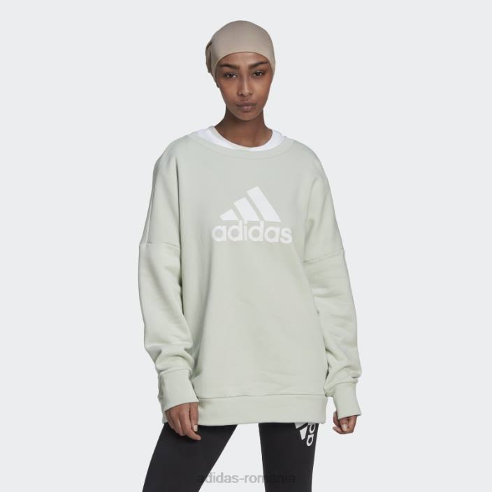 Adidas insigna verde cu icoane viitoare ale hanoracului sport femei verde 2JBN9268
