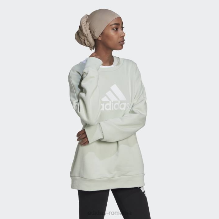 Adidas insigna verde cu icoane viitoare ale hanoracului sport femei verde 2JBN9268