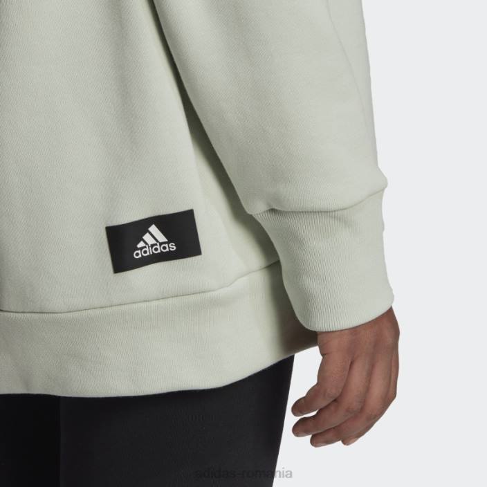 Adidas insigna verde cu icoane viitoare ale hanoracului sport femei verde 2JBN9268