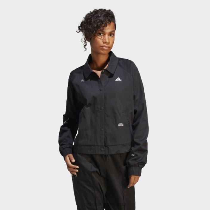Adidas jachetă de sport cu grafică inspirată de cristale vindecătoare negru adidas femei alb negru 2JBN8970