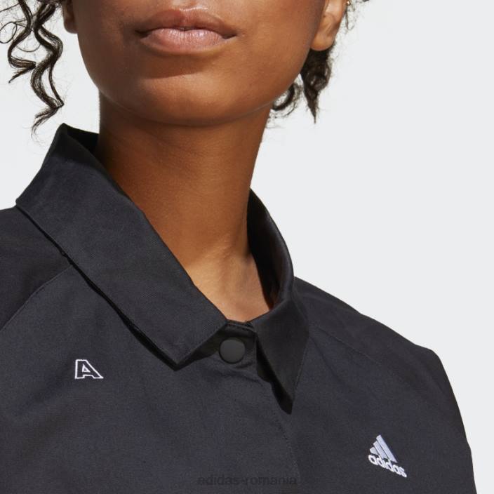 Adidas jachetă de sport cu grafică inspirată de cristale vindecătoare negru adidas femei alb negru 2JBN8970