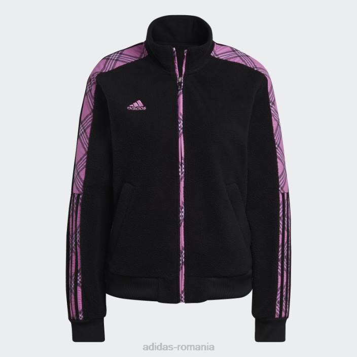 Adidas jachetă de sport de iarnă tiro neagră femei negru/liliac 2JBN10508