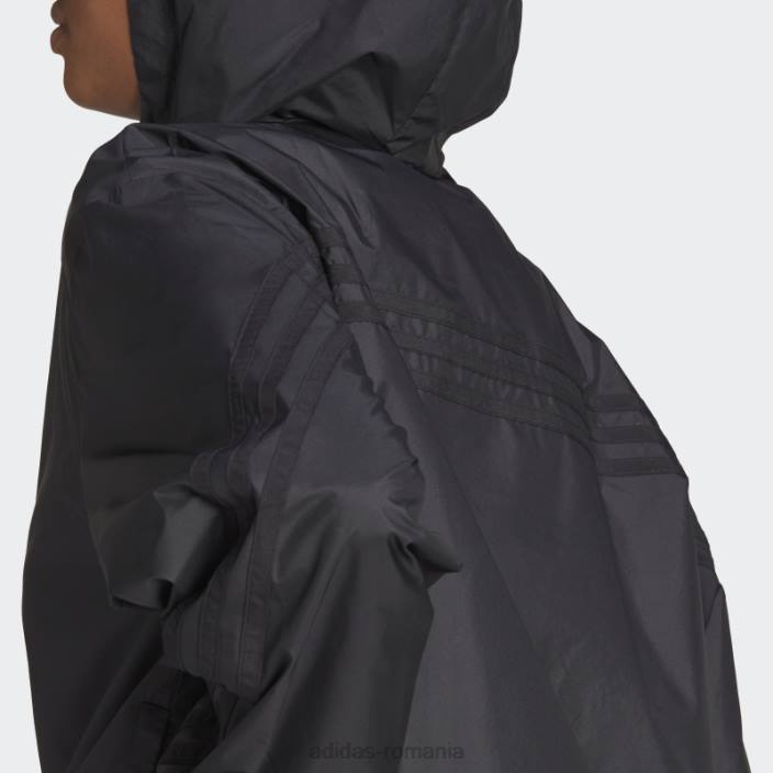 Adidas jachetă de vânt împletită cu icoane future negre adidas femei negru 2JBN17109