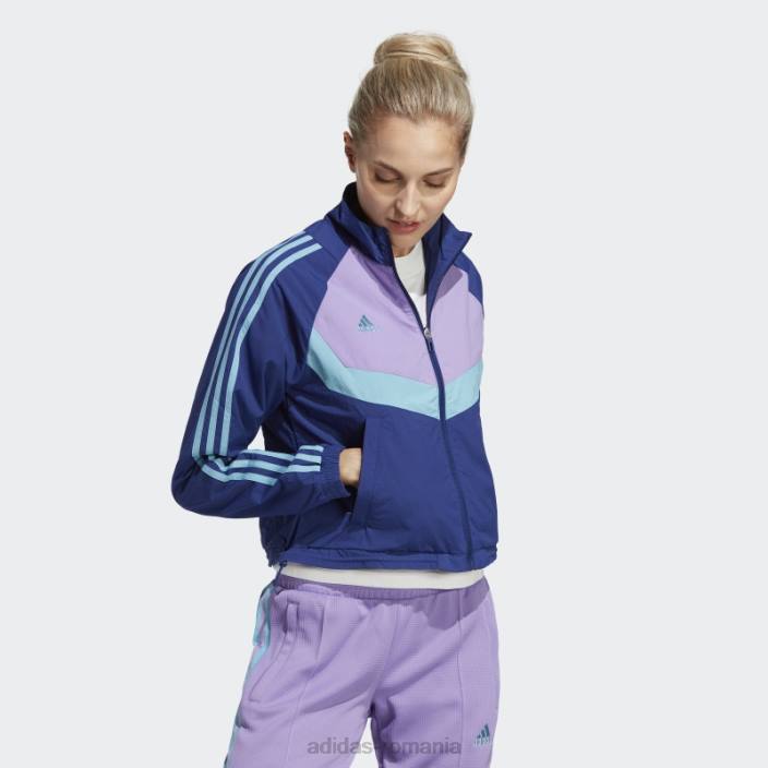 Adidas jachetă țesătă tiro albastru victorie adidas femei albastru victorie 2JBN9573