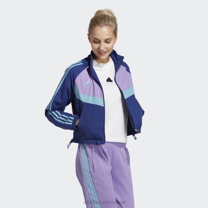 Adidas jachetă țesătă tiro albastru victorie adidas femei albastru victorie 2JBN9573