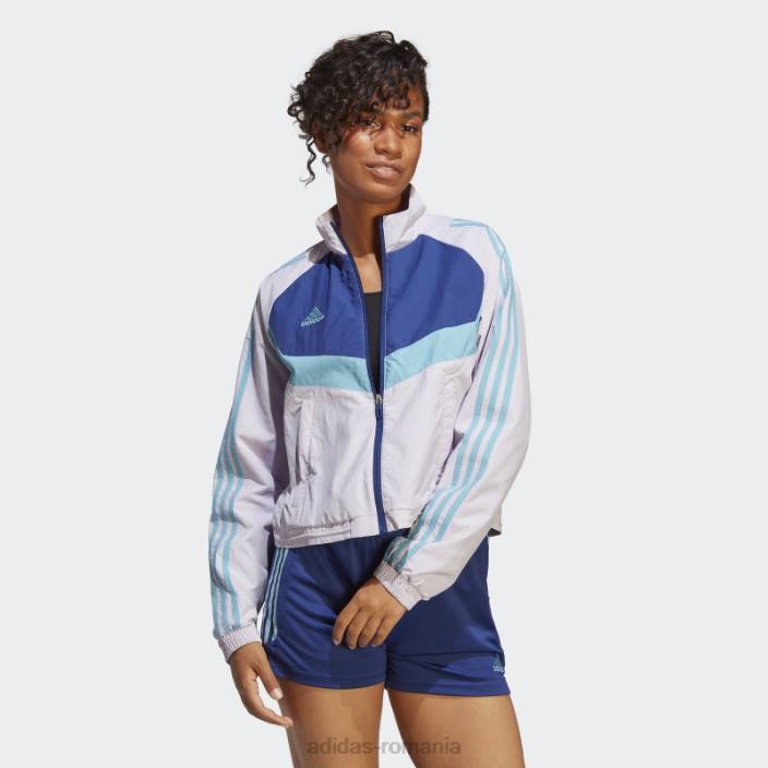 Adidas jachetă țesătură tiro fashion argintiu adidas femei zori argintii 2JBN9522