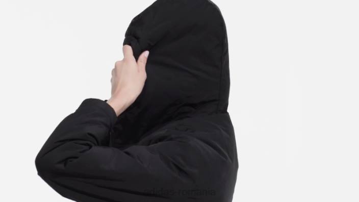 Adidas jachetă neagră cu glugă izolată robustă bsc femei negru 2JBN17122