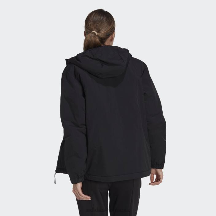 Adidas jachetă neagră cu glugă izolată robustă bsc femei negru 2JBN17122