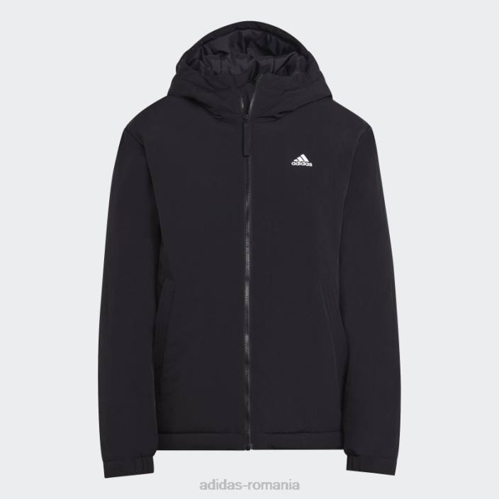 Adidas jachetă neagră cu glugă izolată robustă bsc femei negru 2JBN17122