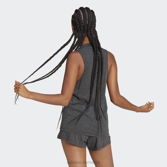 Adidas îmbrăcăminte sport black melange future icons winners 3.0 tank top femei negru melange/gri 2JBN2444