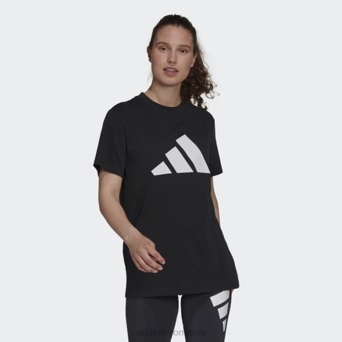 Adidas îmbrăcăminte sport future icons logo grafic tricou fashion negru femei negru 2JBN2989