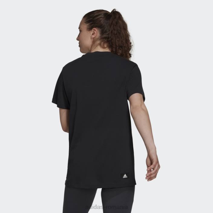 Adidas îmbrăcăminte sport future icons logo grafic tricou fashion negru femei negru 2JBN2989