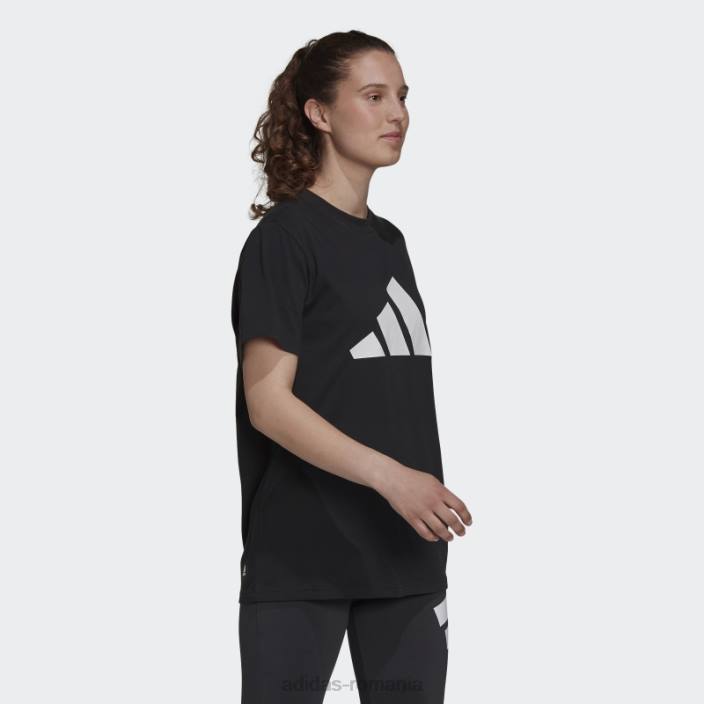 Adidas îmbrăcăminte sport future icons logo grafic tricou fashion negru femei negru 2JBN2989