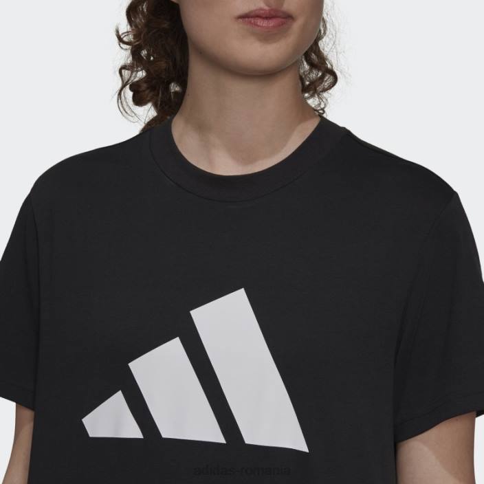 Adidas îmbrăcăminte sport future icons logo grafic tricou fashion negru femei negru 2JBN2989