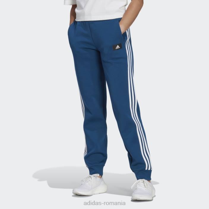Adidas îmbrăcăminte sport marine icoane viitoare pantaloni 3 dungi moda femei marin 2JBN9635