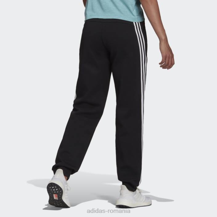 Adidas îmbrăcăminte sport neagră icoane viitoare pantaloni 3 dungi fierbinți femei negru 2JBN9270