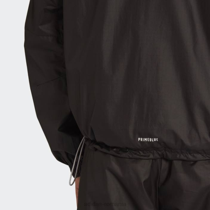 Adidas îmbrăcăminte sport neagră wnd.rdy jachetă țesătă fierbinte femei negru 2JBN17570