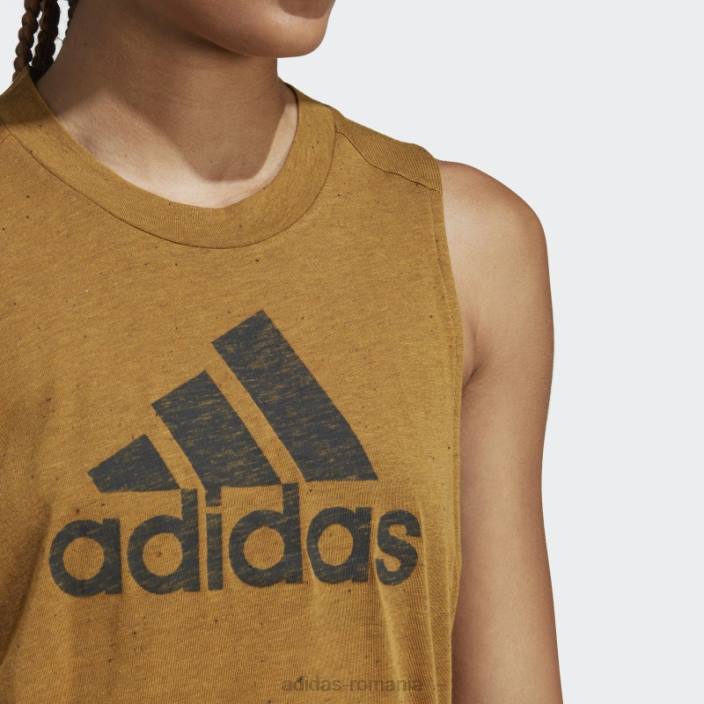 Adidas îmbrăcăminte sport viitoarele icoane câștigători 3.0 maiou bronz bronz fierbinte femei bronz mel/negru 2JBN2579