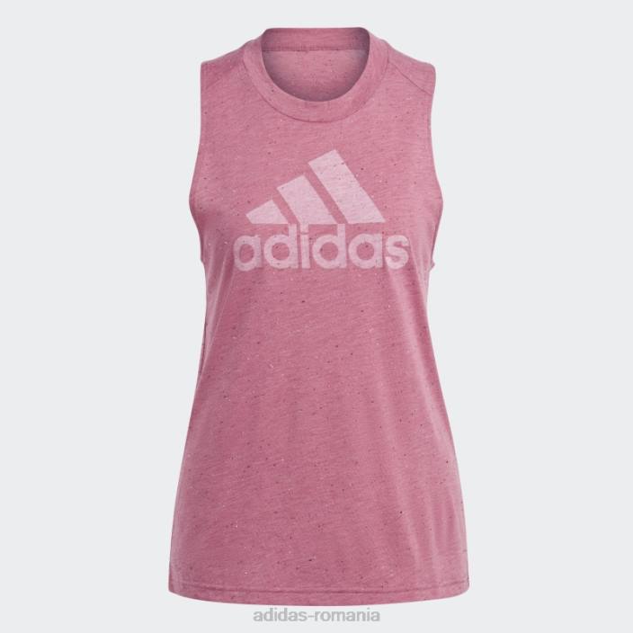 Adidas îmbrăcăminte sport viitoarele icoane câștigători 3.0 maiou roz mel fashion femei roz mel/alb 2JBN2537