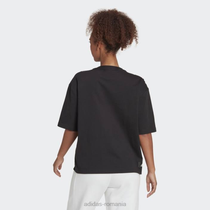 Adidas modă viitoare icoane insigna de sport tricou negru femei negru 2JBN8918