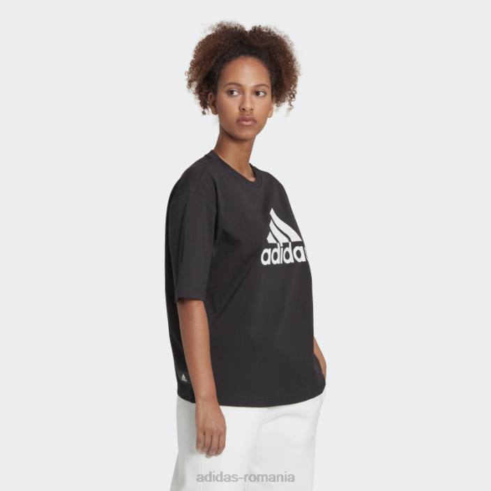 Adidas modă viitoare icoane insigna de sport tricou negru femei negru 2JBN8918