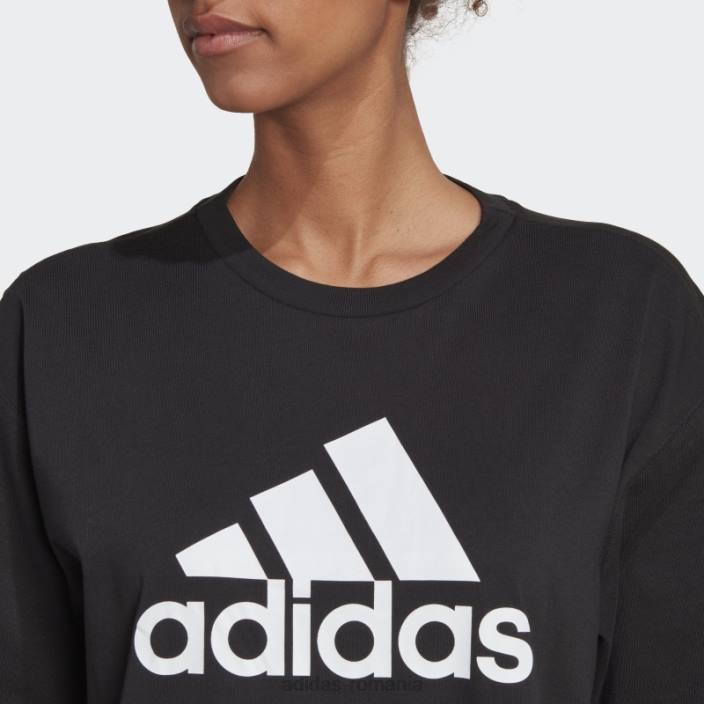 Adidas modă viitoare icoane insigna de sport tricou negru femei negru 2JBN8918