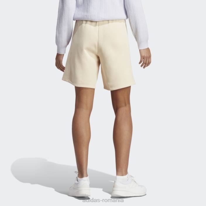 Adidas nisip all szn pantaloni scurți fleece femei nisip 2JBN9526