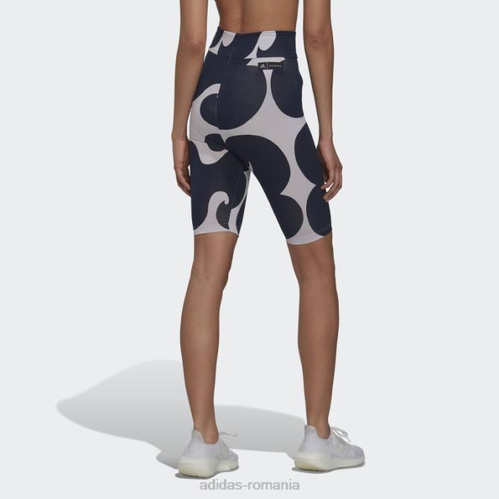 Adidas nuanță violet marimekko coastă jambiere scurte lungime genunchi femei tentă violet 2JBN2759