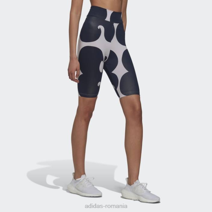 Adidas nuanță violet marimekko coastă jambiere scurte lungime genunchi femei tentă violet 2JBN2759