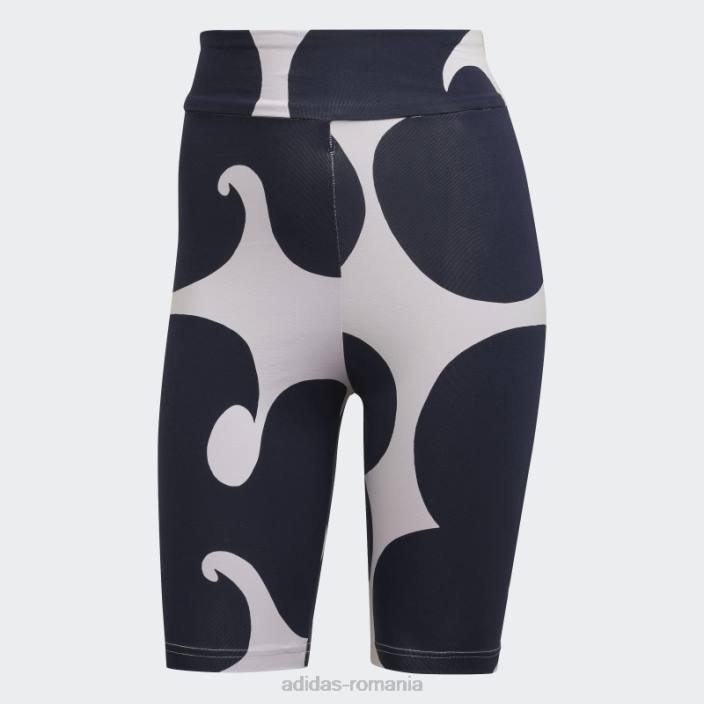 Adidas nuanță violet marimekko coastă jambiere scurte lungime genunchi femei tentă violet 2JBN2759