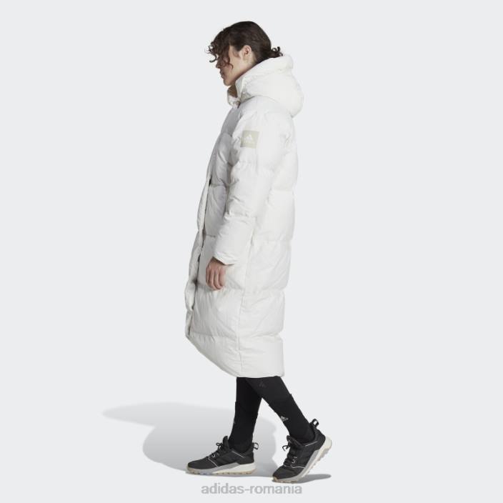 Adidas palton alb de puf mare femei alb 2JBN16666