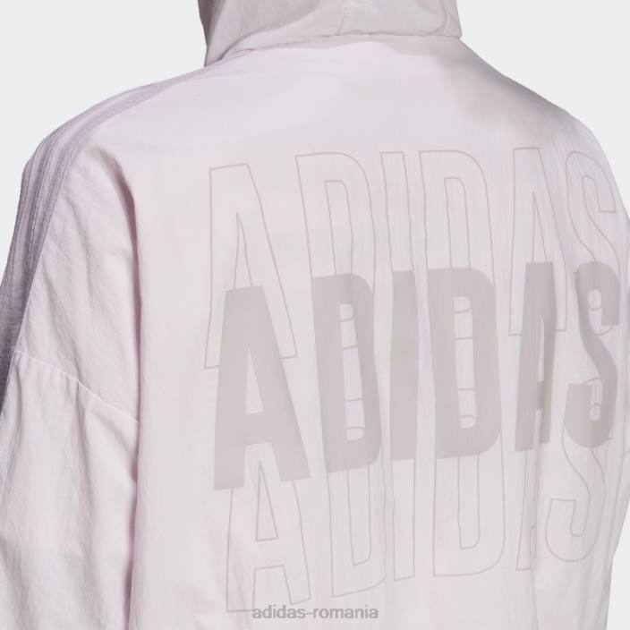 Adidas pantalon de vânt cu sigla cu repetare roz essentials femei roz 2JBN10583