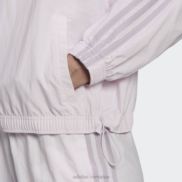 Adidas pantalon de vânt cu sigla cu repetare roz essentials femei roz 2JBN10583