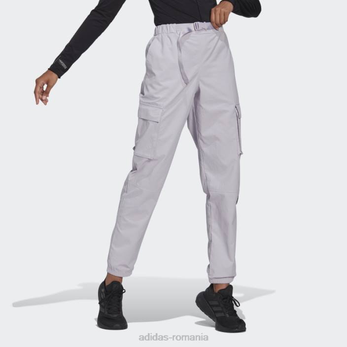 Adidas pantaloni cargo argintii femei zori argintii/negru 2JBN2380