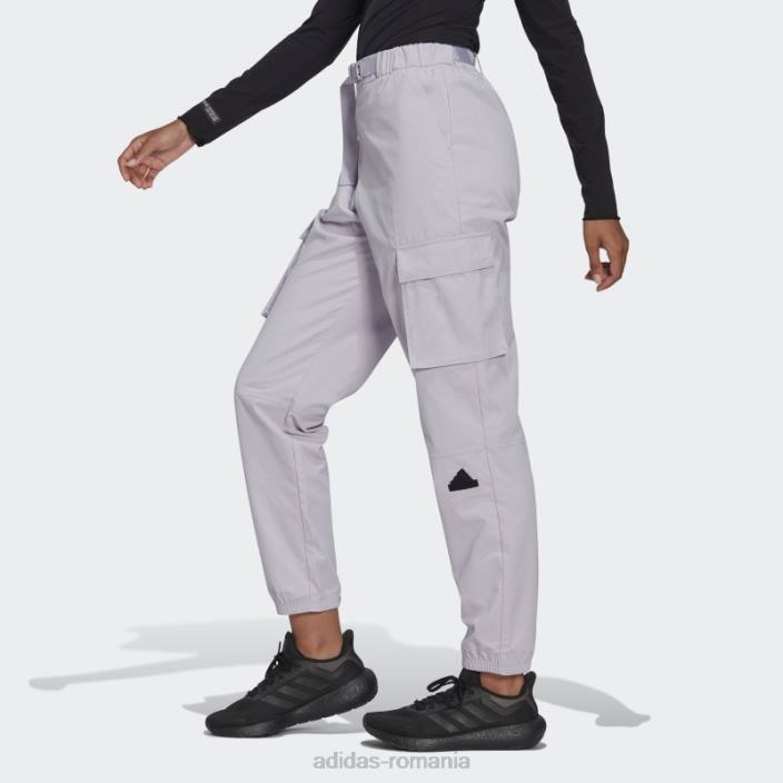 Adidas pantaloni cargo argintii femei zori argintii/negru 2JBN2380