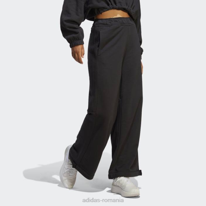 Adidas pantaloni de dans tricot versatili negri adidas femei negru 2JBN8826