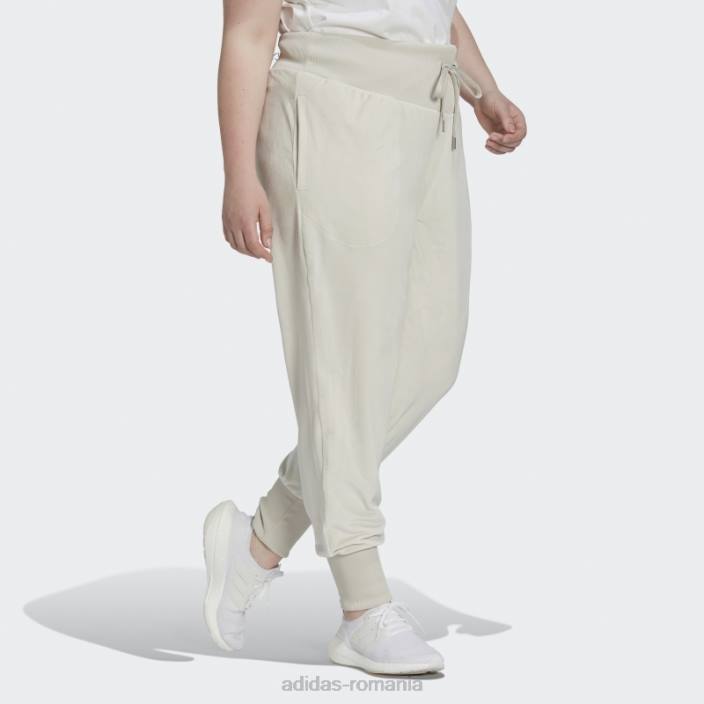 Adidas pantaloni de jogging confortabili din velur Holidayz din aluminiu (mărime plus) femei aluminiu 2JBN10780